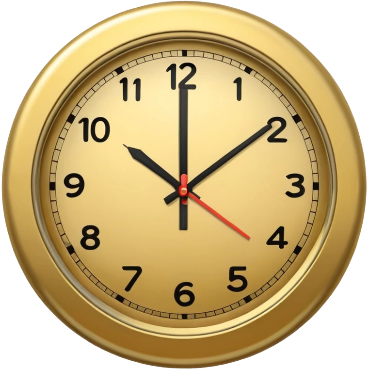 A clock emoji is drawn without any details that would suggest it's a clock. emoji