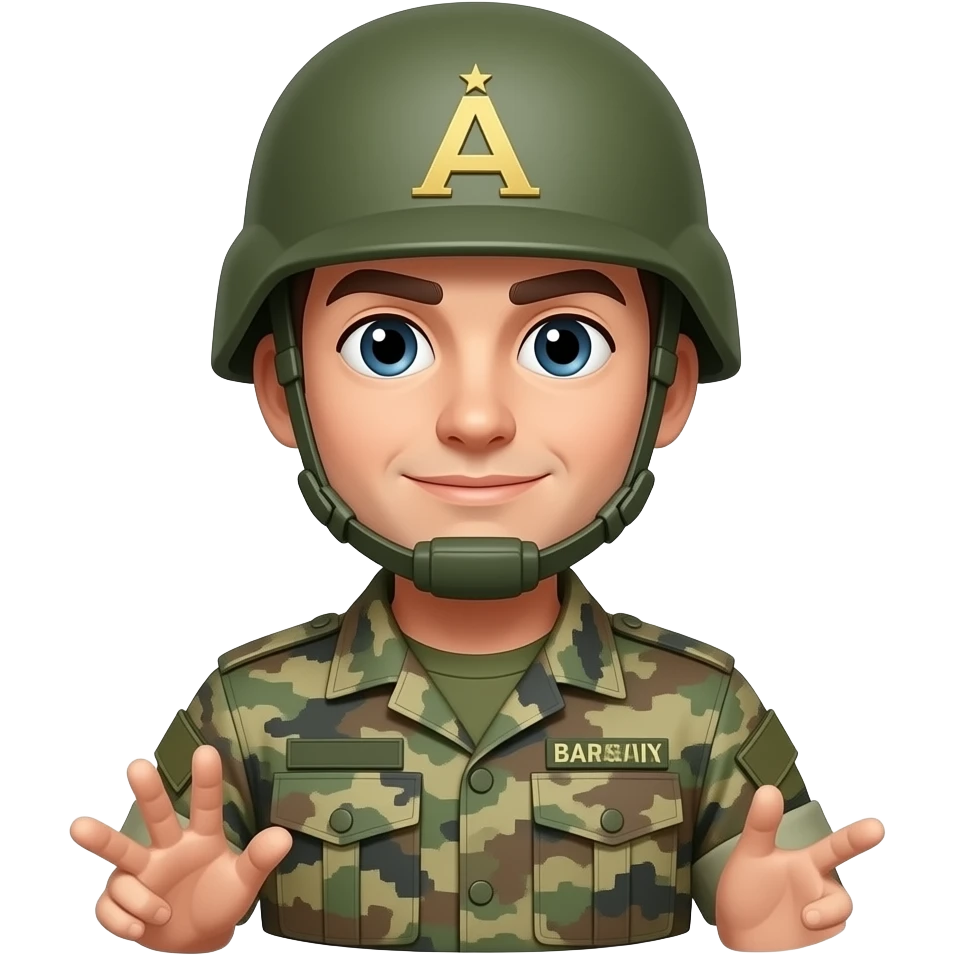 an marine soldier without hands emoji