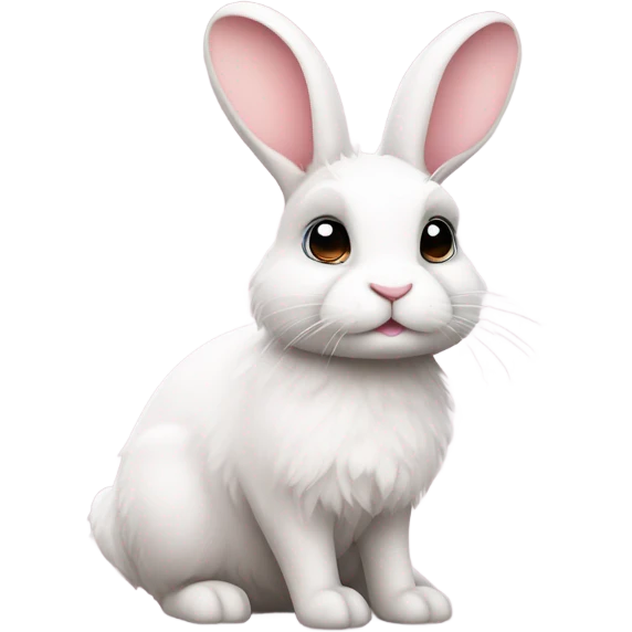 Pink rabbit emoji