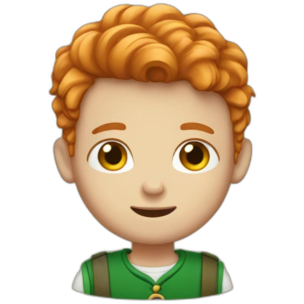 irish boy whit ginger hair emoji