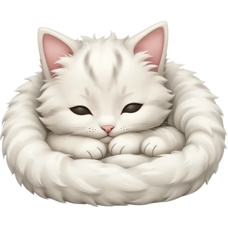 kitten sleeping emoji