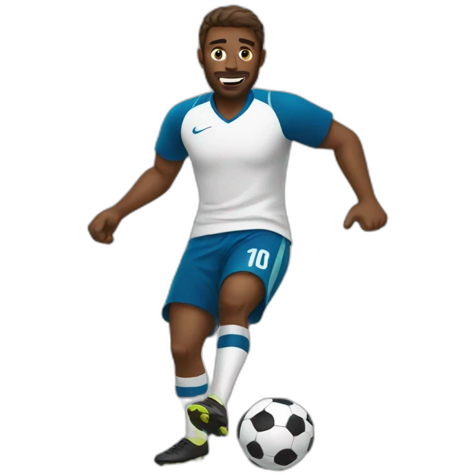 Man playing soccer emoji