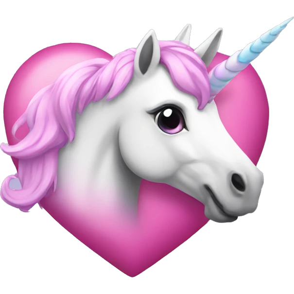 Unicorn heart emoji
