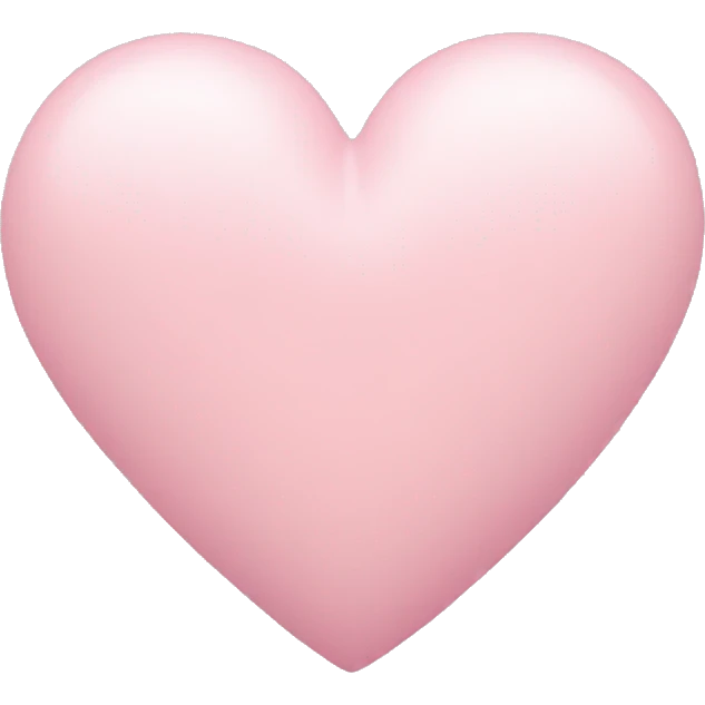 pastel pink heart emoji