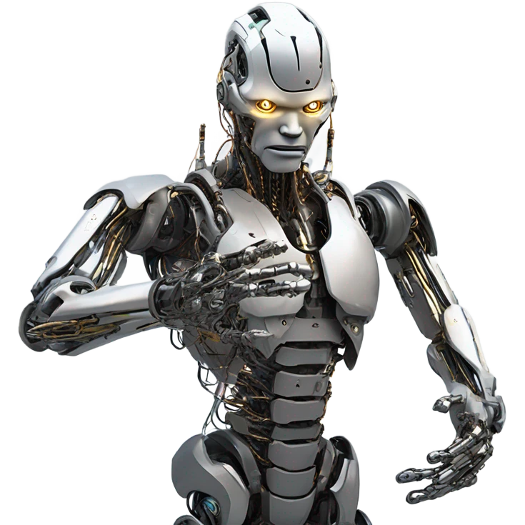Cyborg surrender emoji