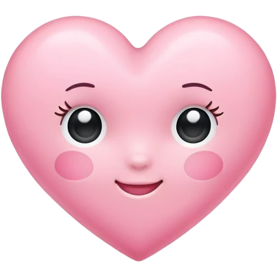 Baby pink heart emoji