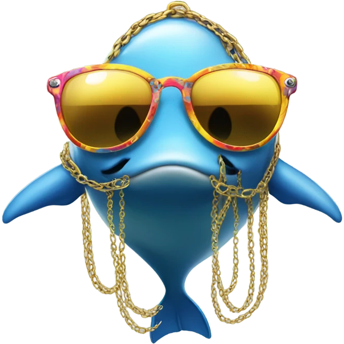 Pimp whale emoji