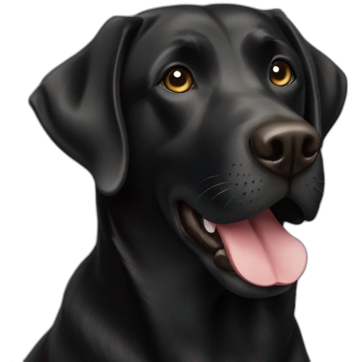 Black Labrador retriever emoji