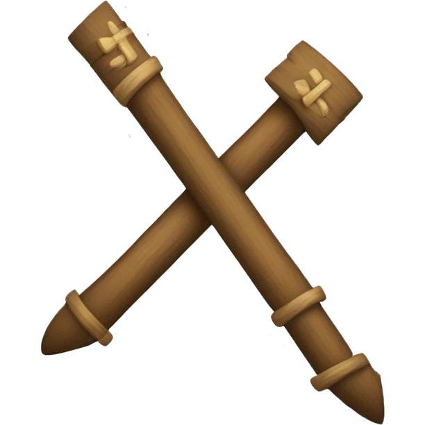 Dos flechas de arco cruzadas  emoji