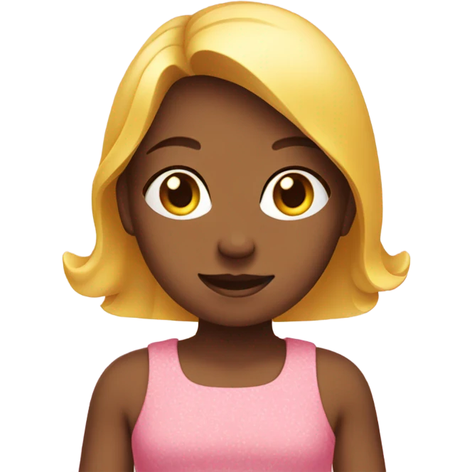 a girl in pink sunny dress emoji