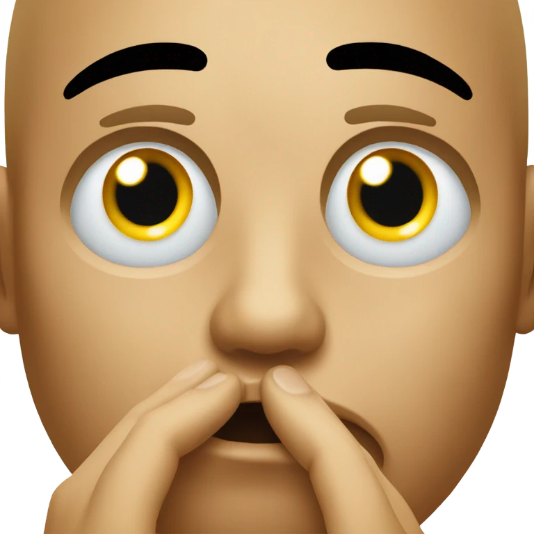 waterinh eyes with fingers pointing together emoji