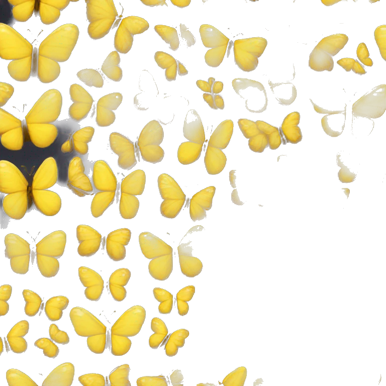Yellow butterfly emoji