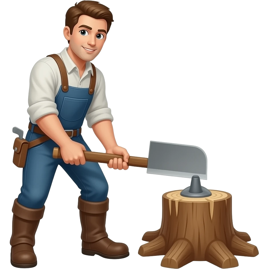 leñador todo el cuerpo sin tronco emoji