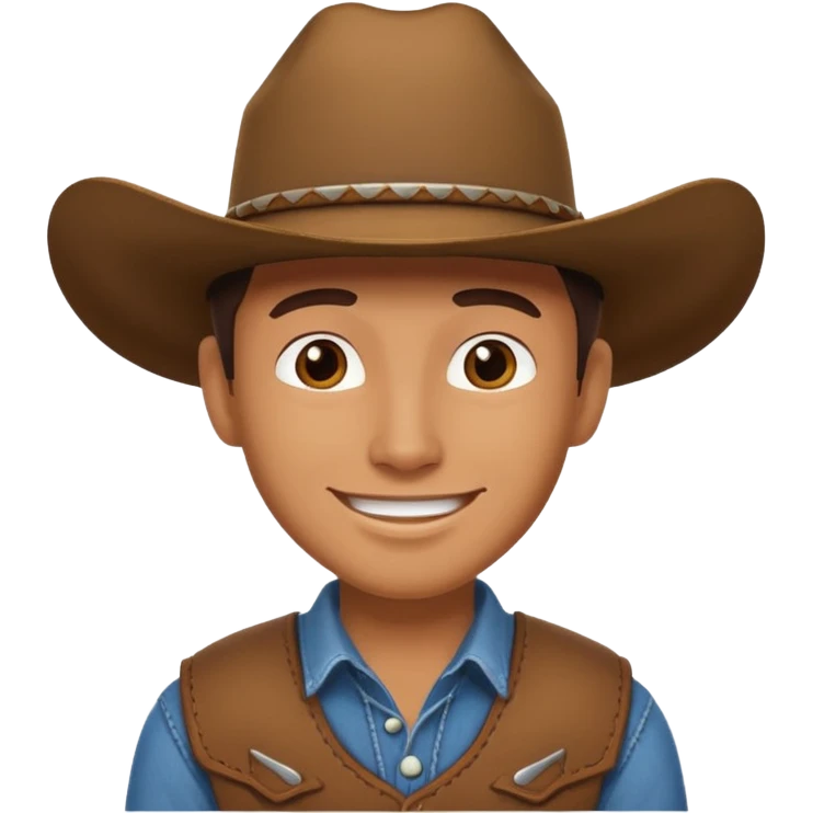 No hat cowboy emoji