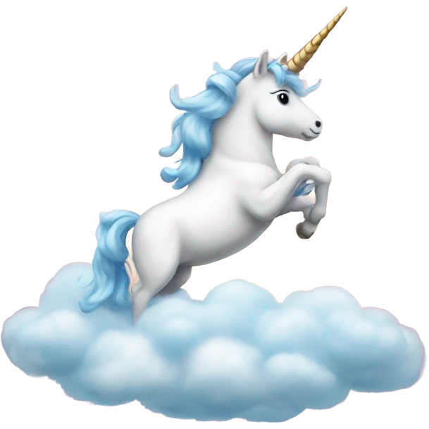 unicorn on cloud emoji