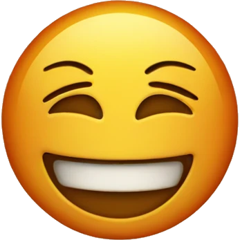 Sunburnt smiley emoji