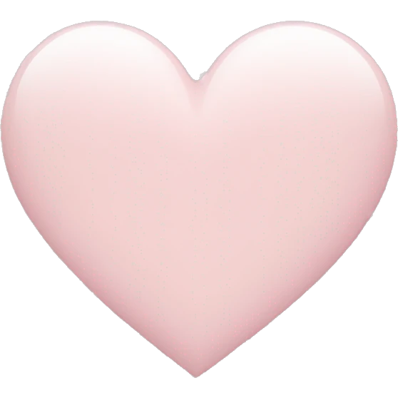 pale pink heart emoji