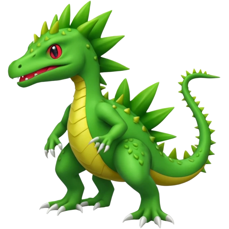 Grovyle-hybrid-Fakémon-creature (full body) emoji