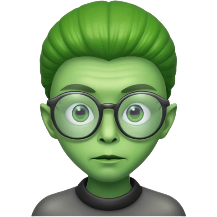 alien with glasses emoji