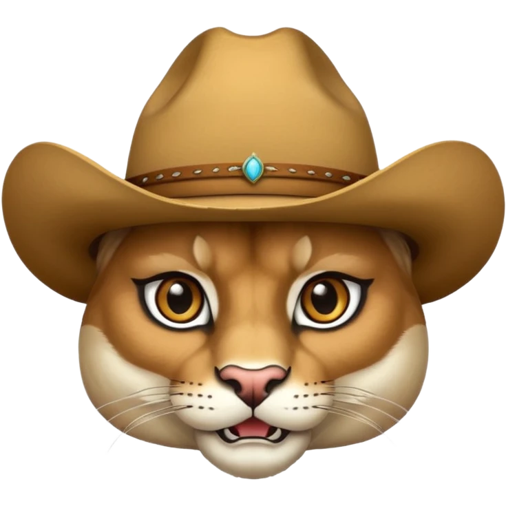 puma with cowboy hat emoji