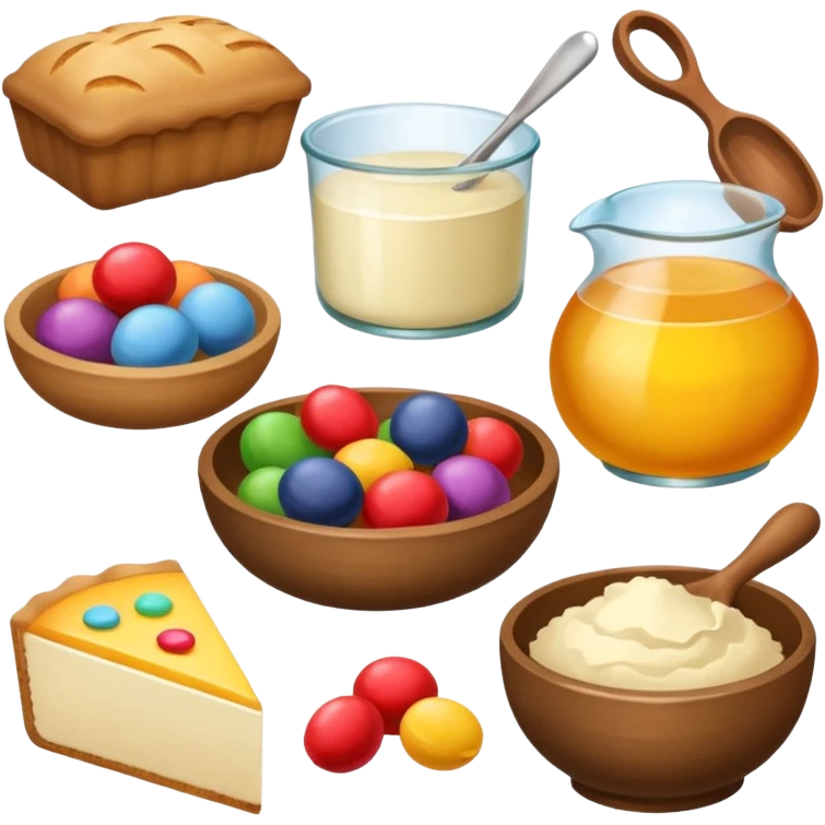 hobby baking ingredients emoji