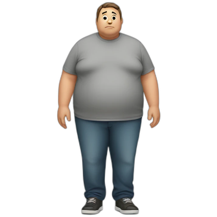 obese man emoji