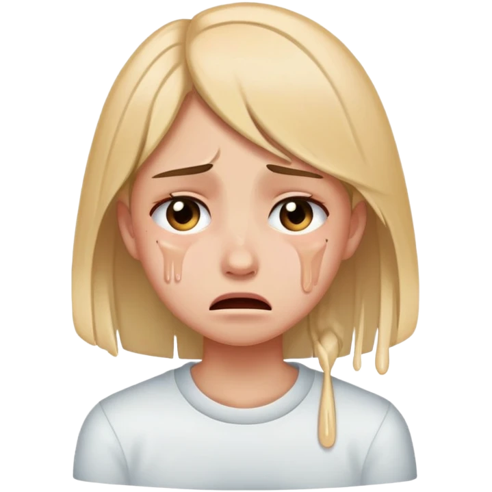 A 16 year old girl crying emoji