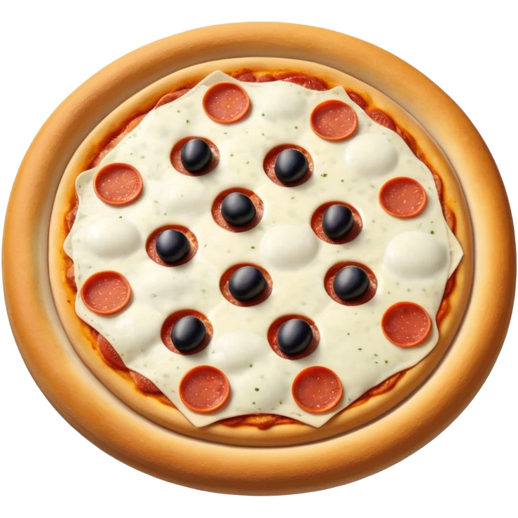Pizza with saturn ring emoji