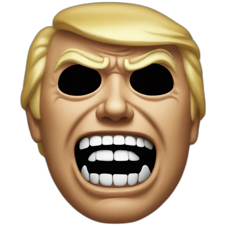 Trump as scream mask emoji