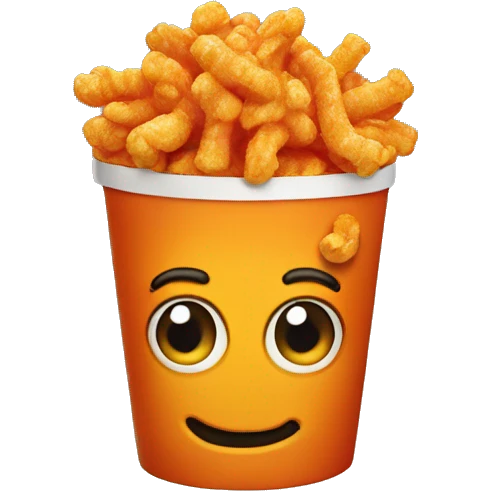 Cheetos popcorn emoji