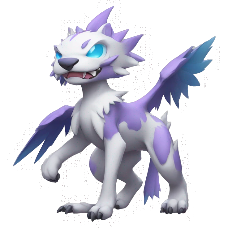 cute kawaii cool edgy Digimon-Fakemon-animal full body emoji
