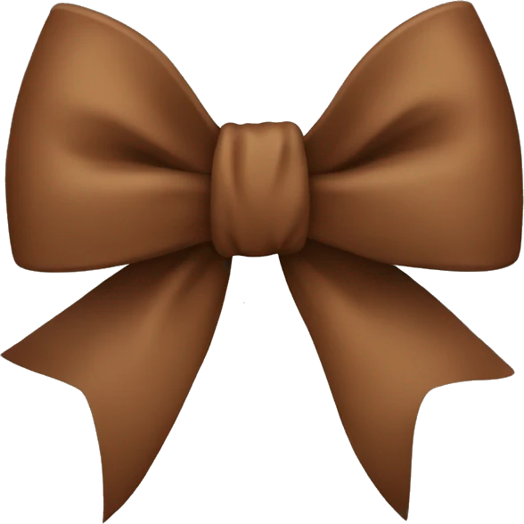 brown bow  emoji