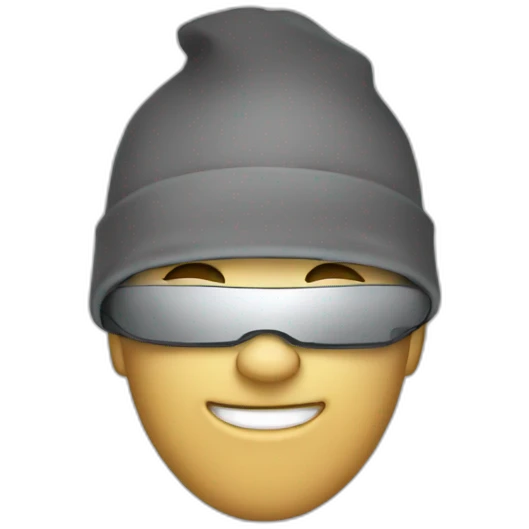 Hacker using macbook emoji