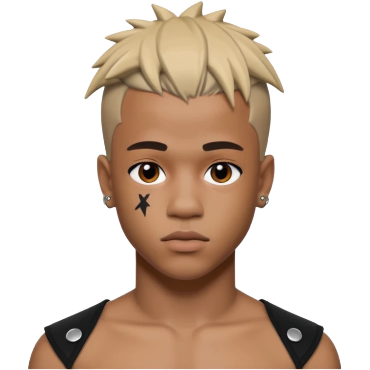 создай 3 д используя лицо XXXTENTANSION emoji