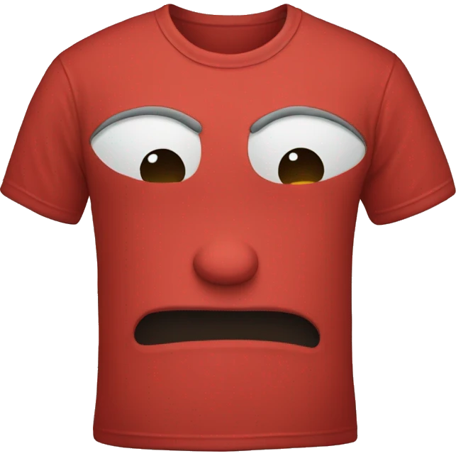 red  t-shirt  emoji