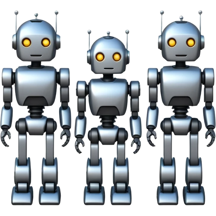 Create an AI generated robots emoji