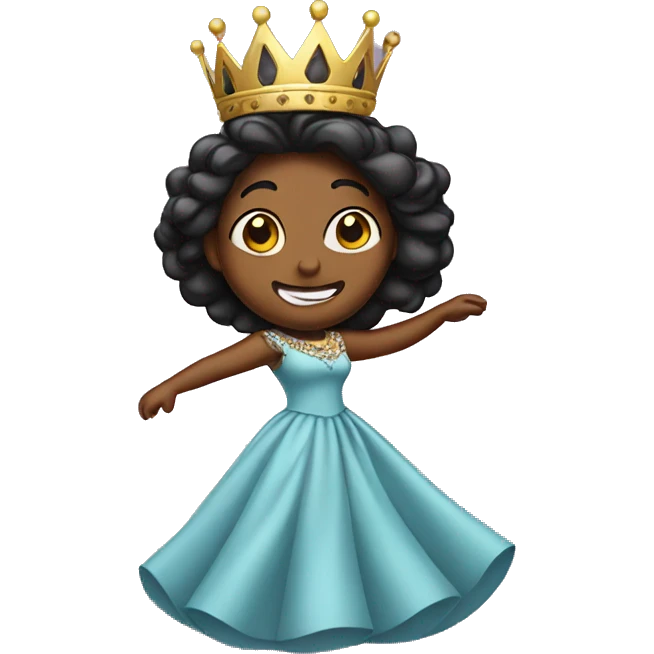 Queen dancing emoji