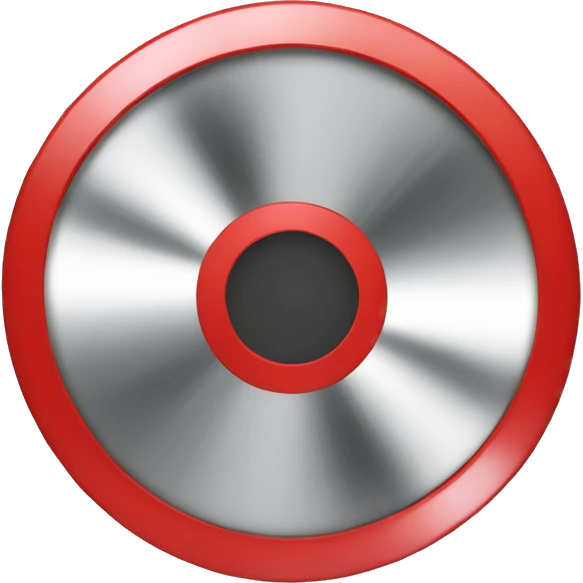 red CD emoji