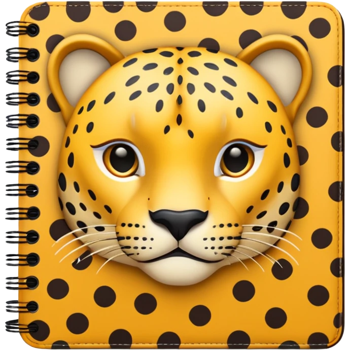 leopard patterned notebook emoji