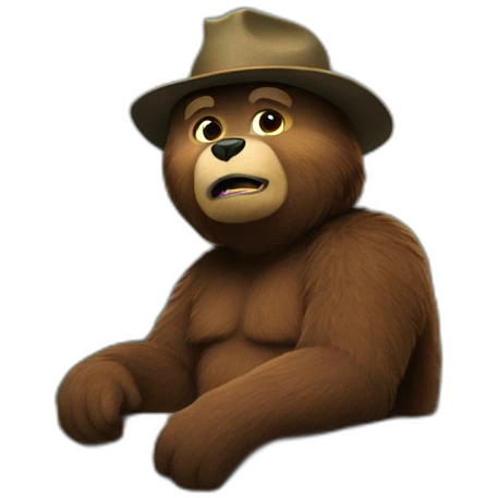 smokey bear make vidio emoji