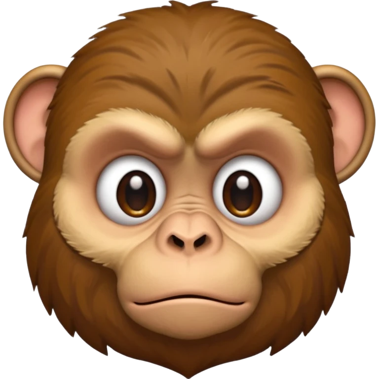 Monkey being grumpy emoji