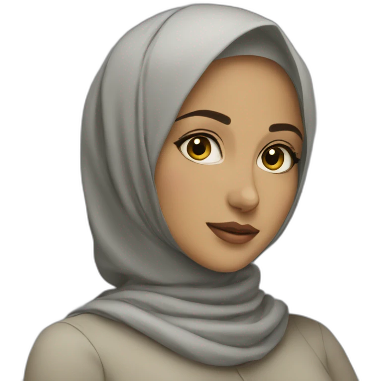 Pretty hijabi girl emoji