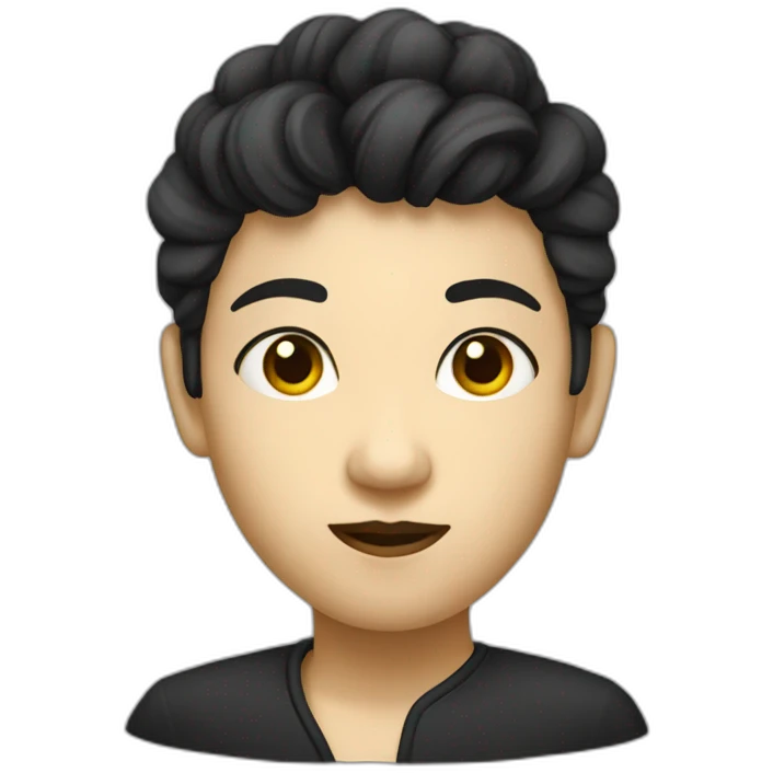 Chinois noir emoji