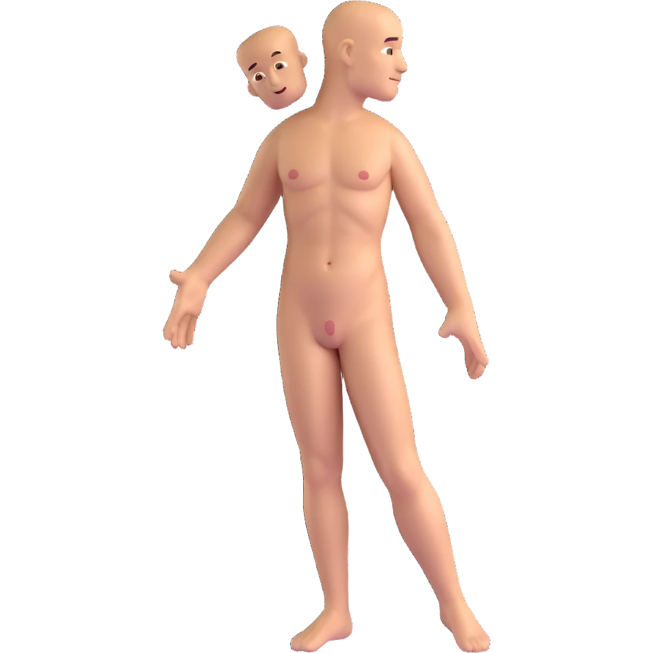 nude man emoji