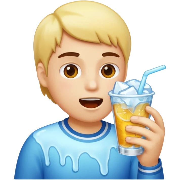 Eating ice  emoji