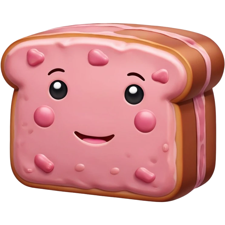 kawaii style SPAM MEAT painting  emoji