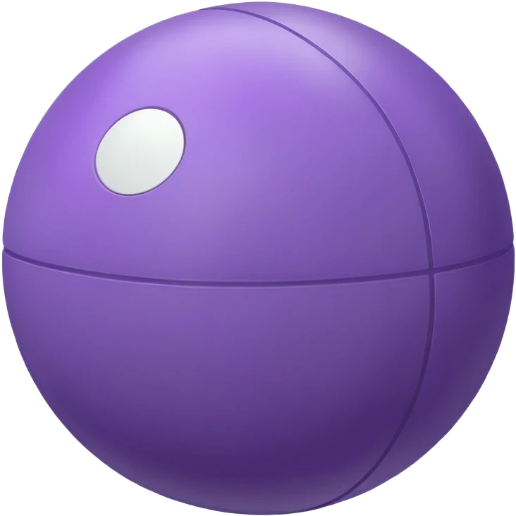 purple gym ball emoji