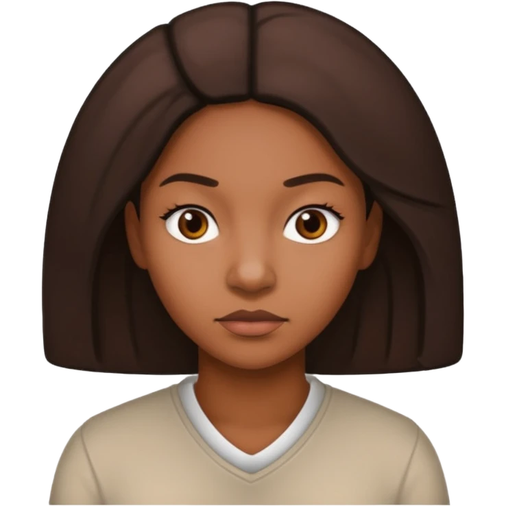 black woman mug shot emoji