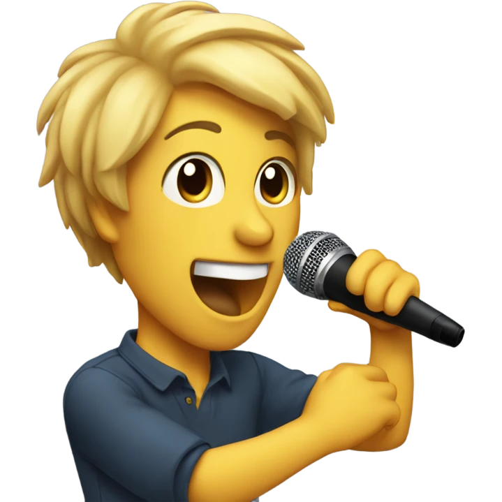SINGING WITH A MICRPHON emoji