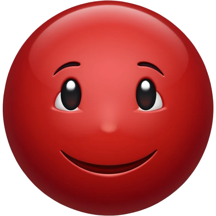 Dark Red point without face emoji